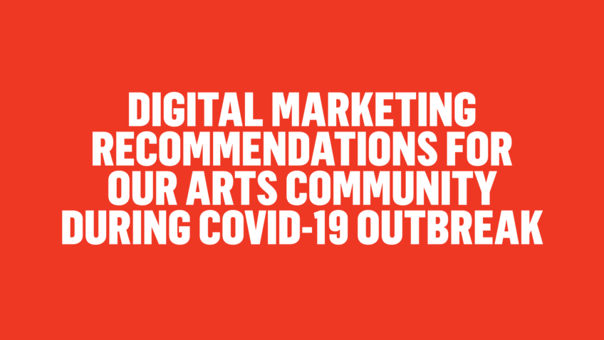 Digital Marketing Recommendations During the COVID-19 Outbreak